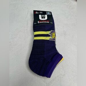 LA Lakers NBA Crew Socks 3 Pairs For Men's Shoe Size 6 - 12 New